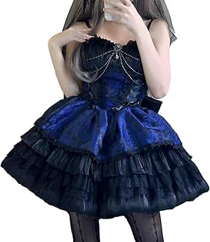 シュガーガール ゴスロリ・ロリータドレス 甘ロリ ロリィタドレス 姫袖 JSK黒 シュガーガール・梦境序章】ゴスロリ・ロリータドレス 甘ロリ